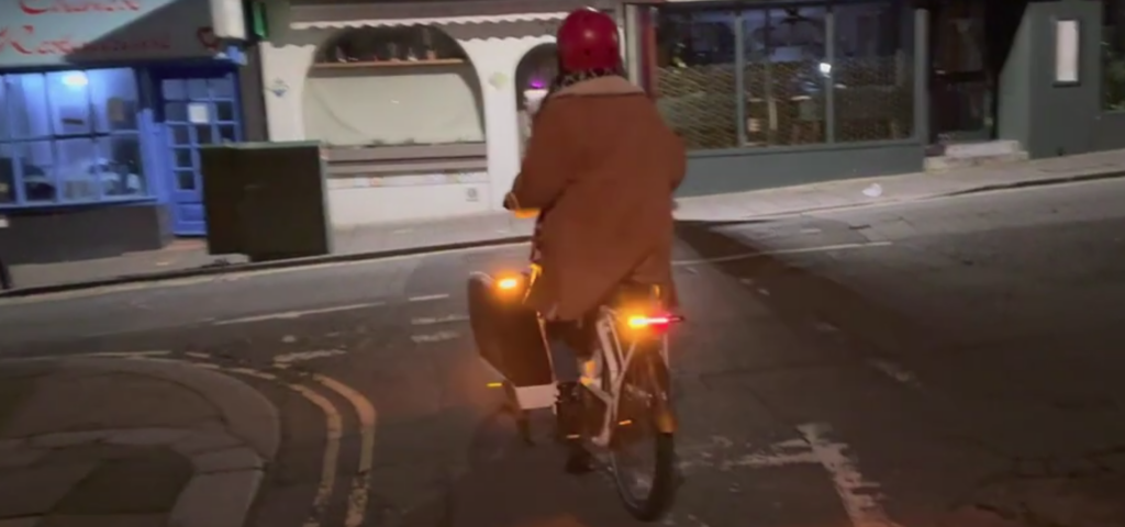 Electric Bike and Cargo Bike Road Lights with Indicators and Brake Light.