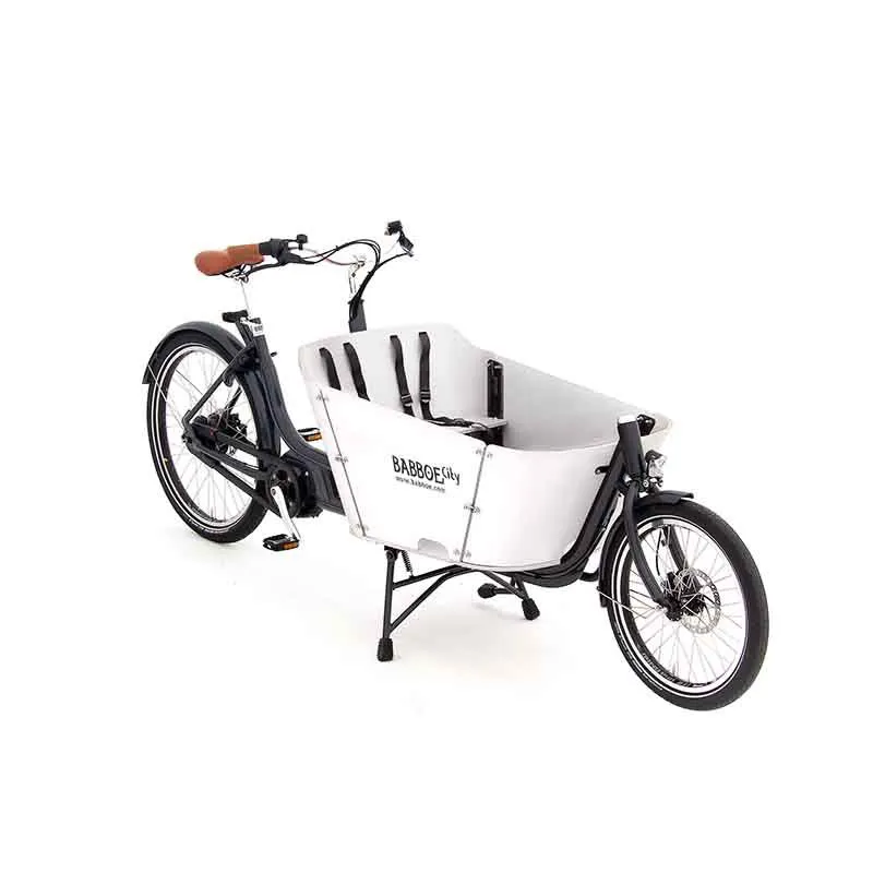 Babboe City Mountain 500Wh Electric Cargo Bike White