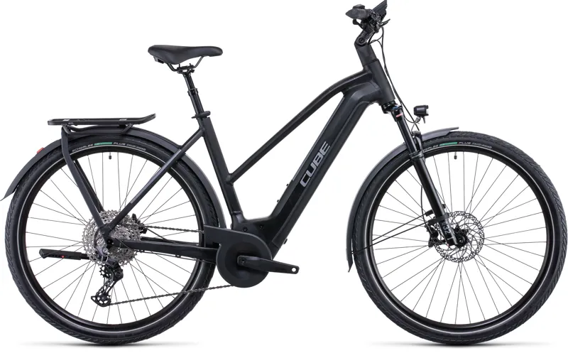 Cube Kathmandu Hybrid EXC 750 Low Crossbar Hybrid Electric Bike in  Black/Silver