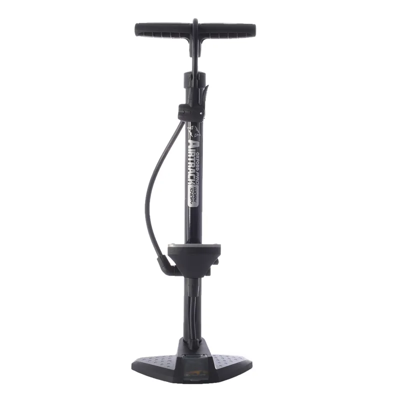 Oxford Airtrack Workshop Steel Floorpump Gauge in Black