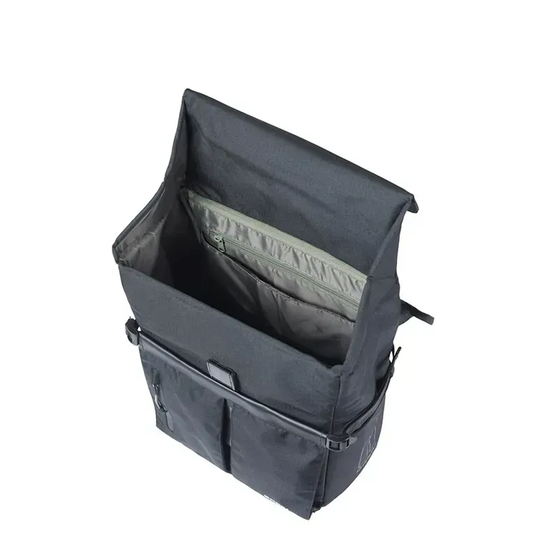 Basil Move Simple 15l MIK Studs Pannier Bag in Black-2