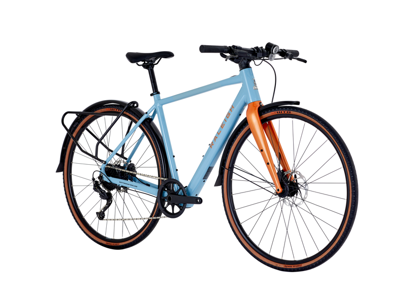 Raleigh Trace Electric Bike Crossbar Grey/Blue-1
