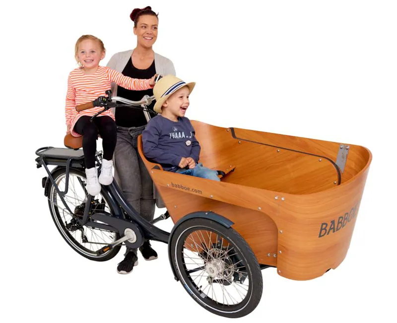 Babboe Carve E Electric Cargo Trike Wood