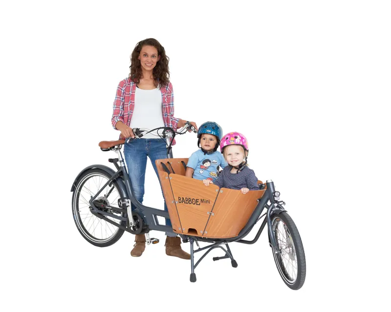 Babboe Mini Mountain Electric Cargo Bike Wood-2