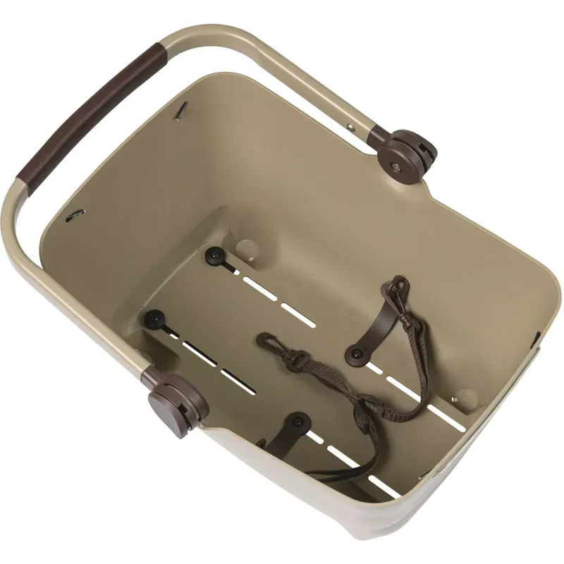 Basil Buddy Dog Bicycle Basket MIK Bisc Brown 32 litres-3