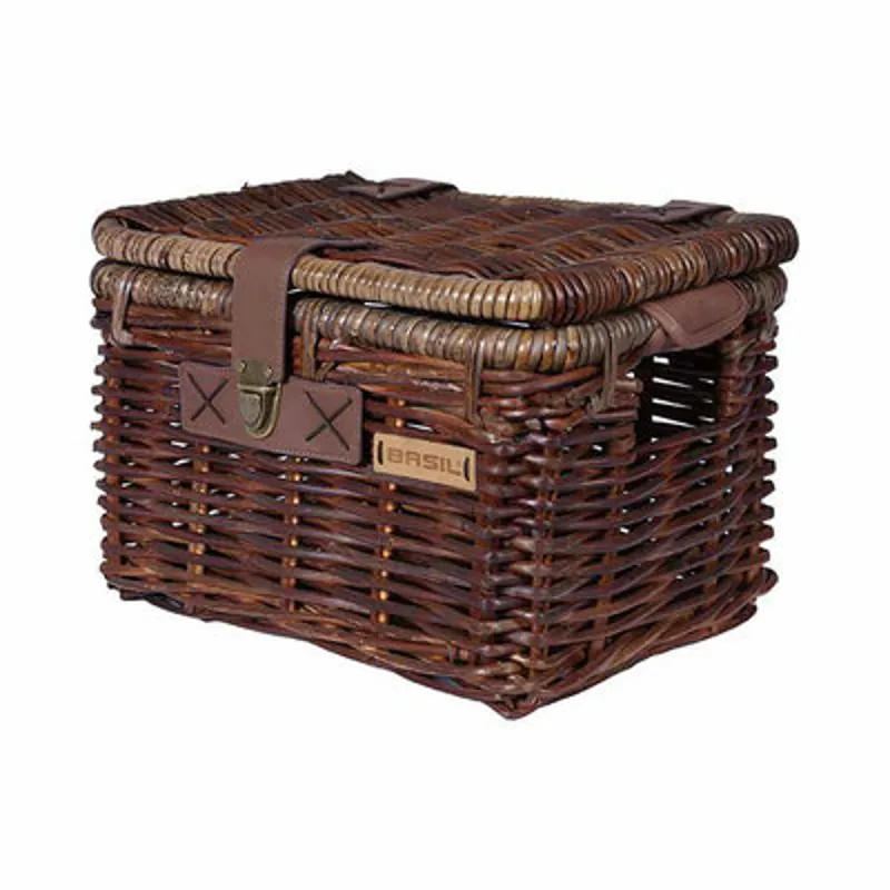 Basil Denton Front Basket in Brown