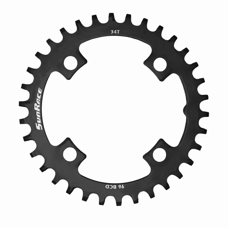 Sunrace MS 10/11/12-speed Narrow-Wide Steel Chainring in Black-1
