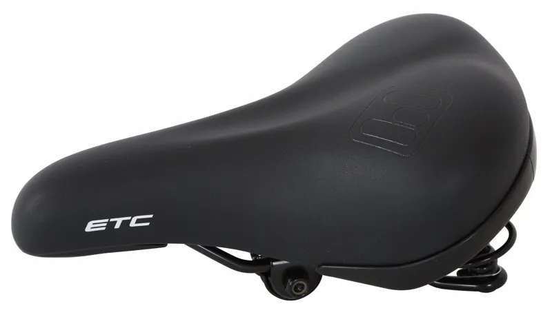 Comfort Extra Wide Gel and Websprung Saddle Black