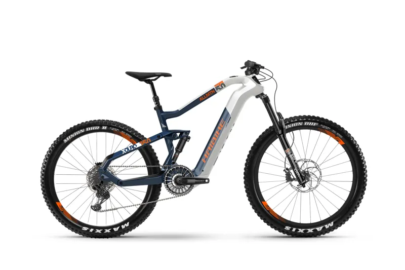 2019 Haibike Xduro Allmtn 5.0 Mens FS Electric Mountain Bike in Blue