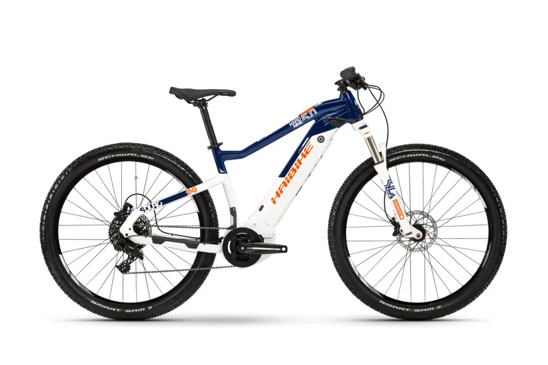 2019 Haibike Sduro Hardnine 5.0 Mens Electric Mountain Bike in Blue