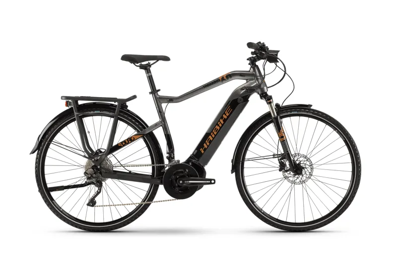 2019 Haibike Sduro Trekking 6.0 Mens Electric Hybrid Bike in Grey