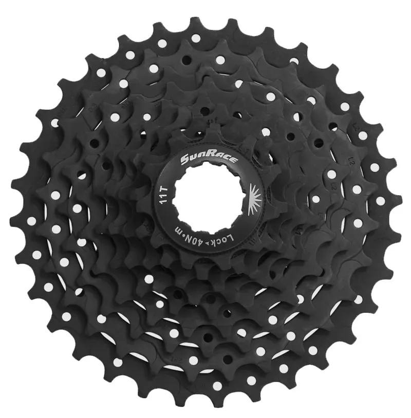 SunRace CSM90 9-speed 11-36-tooth Cassette in Black Silver