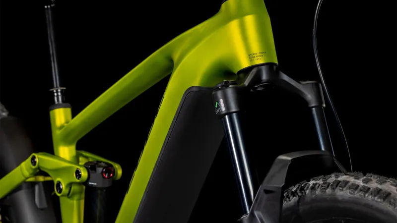 Cube Stereo Hybrid One44 EX eMountain Bike in Lizard/Black-6