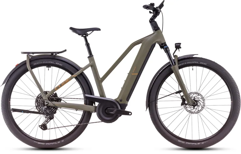 Cube Kathmandu Hybrid Pro 800 2025  Electric Bike Dustyolive/Gold