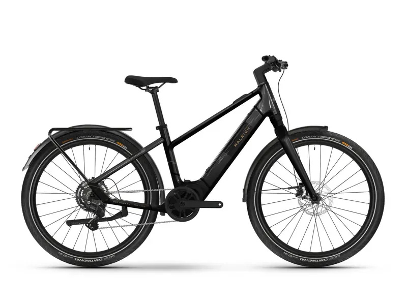 Raleigh Hockley Crossbar E-Hybrid Bike in Black