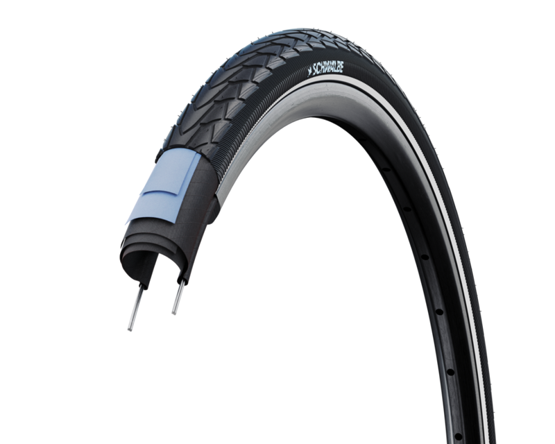 Schwalbe Marathon Racer RaceGuard 26-inch Tyre in Black/Reflex-1