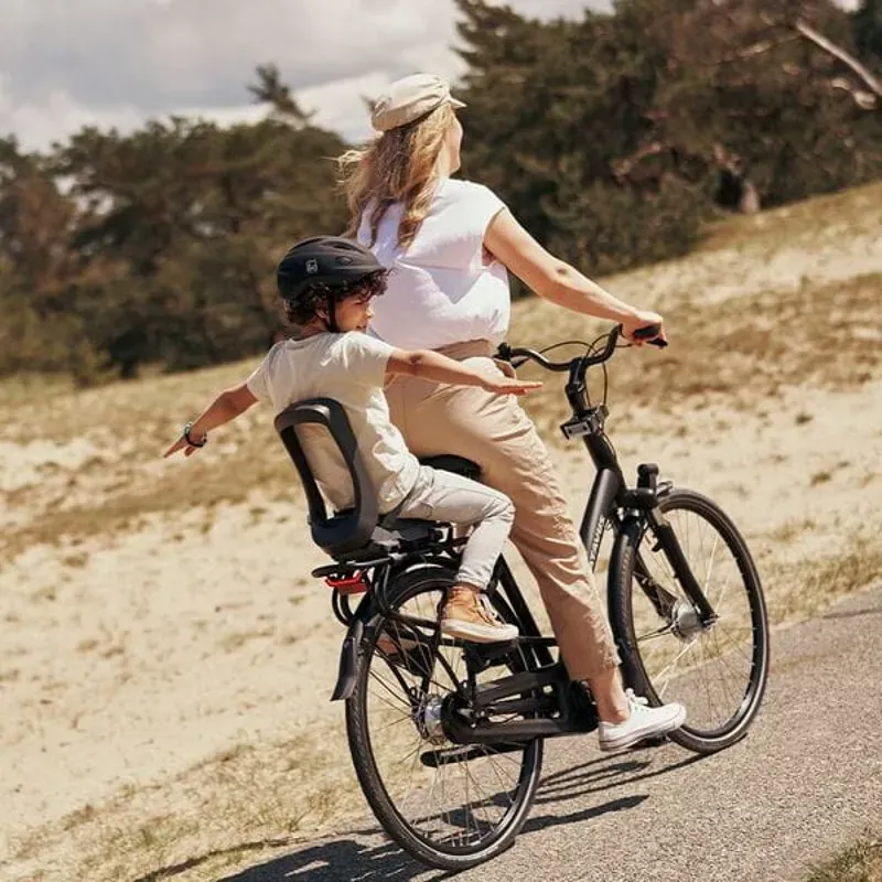 Child Bike Rack Mount Junior Seat With Foot Rests and Hip Harness-1