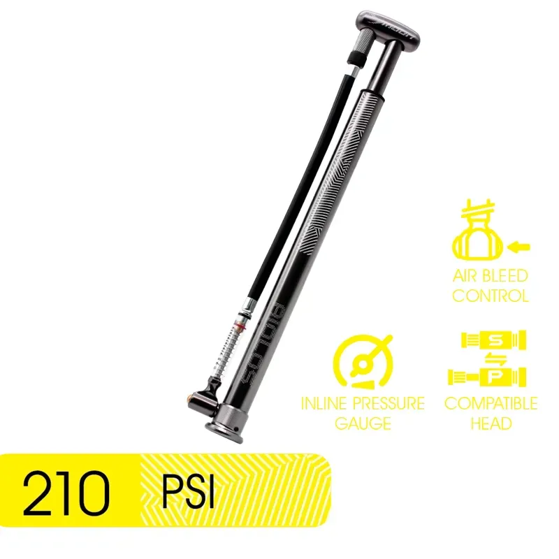 Moon Gauge-MFP-HP Aiolos Floor Pump in Black