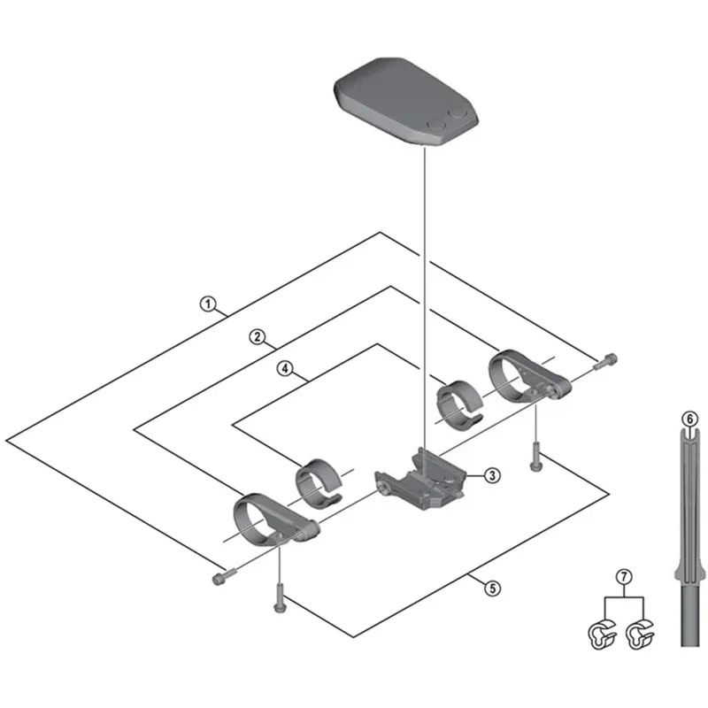 Shimano Spares SCE6010 Bracket Terminal-2